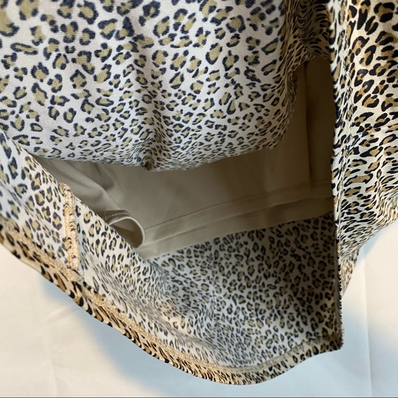BETSEY JOHNSON Women’s Size 12 Dress Animal Leopard Stretch Sleeveless Lined - Picture 10 of 13